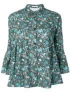 Peter Taylor Floral Flared Shirt - Green