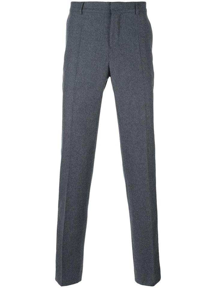 Carven Classic Suit Trousers, Men's, Size: 38, Grey, Cotton/wool