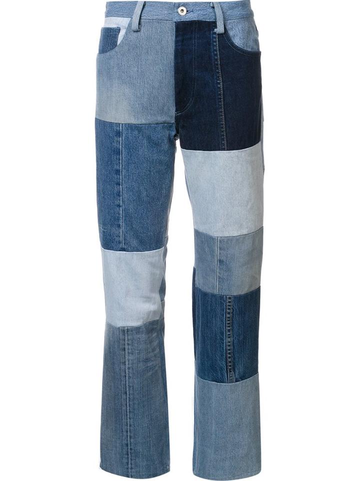 Y's Patchwork Woodstock Jeans, Women's, Size: 2, Blue, Cotton