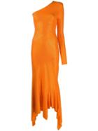 Alexandre Vauthier Studded Asymmetric Dress - Orange