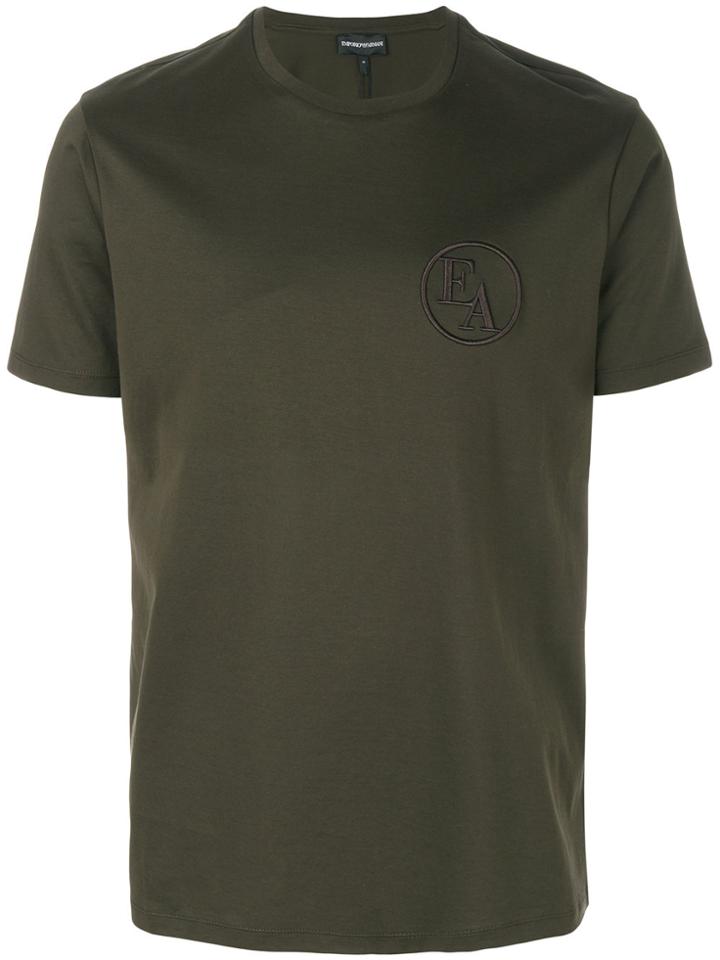 Emporio Armani Embroidered Logo T-shirt - Green