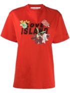 Golden Goose Love Island Print T-shirt - Red