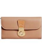 Burberry Two-tone Continental Wallet - Nude & Neutrals