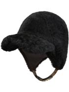 Fendi Furry Visor Helmet - Black
