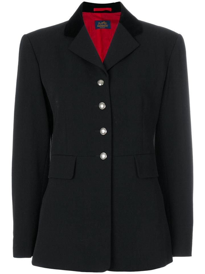 Hermès Vintage Boxy Blazer - Black