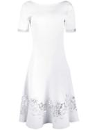 Oscar De La Renta Lace Detail Dress - White