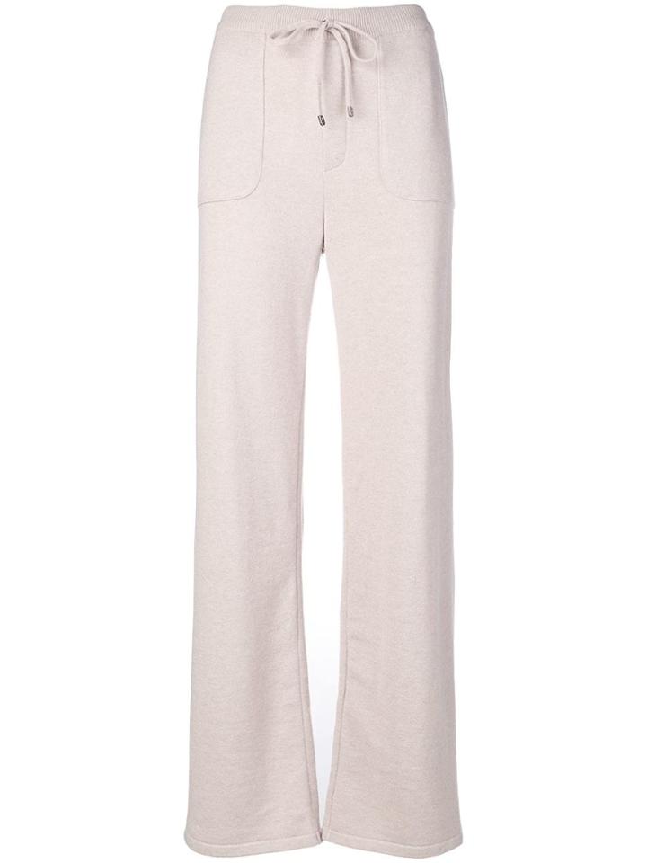 Lorena Antoniazzi Wide Leg Drawstring Trousers - Nude & Neutrals
