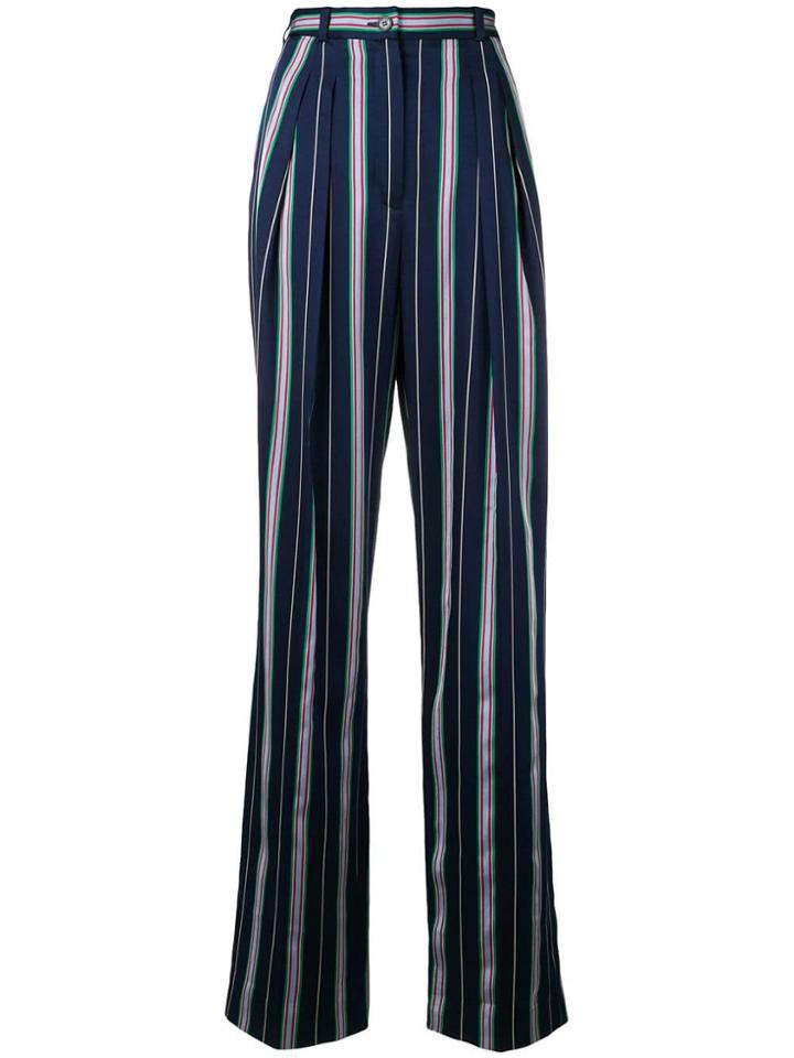 Nina Ricci Striped Trousers - Blue