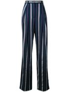 Nina Ricci Striped Trousers - Blue