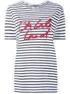 Striped Boyfriend T-shirt - Women - Cotton - S, White, Cotton, Each X Other