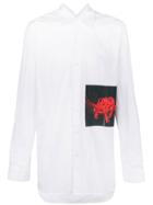 Yuiki Shimoji Floral Patch Shirt - White