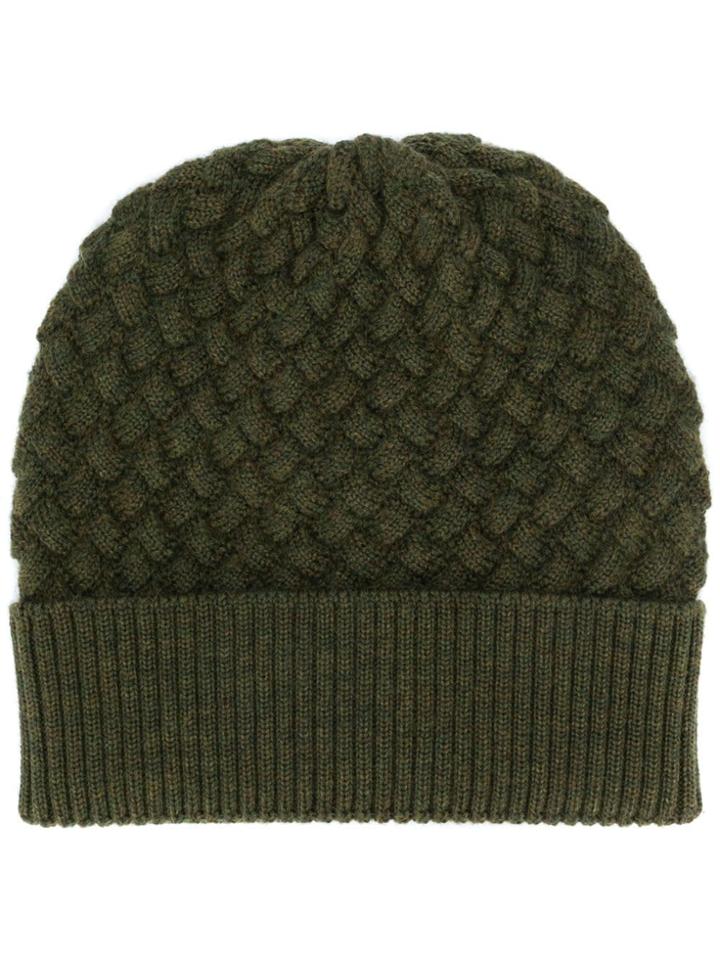 Bottega Veneta Tricot Little Banjo Beanie - Green