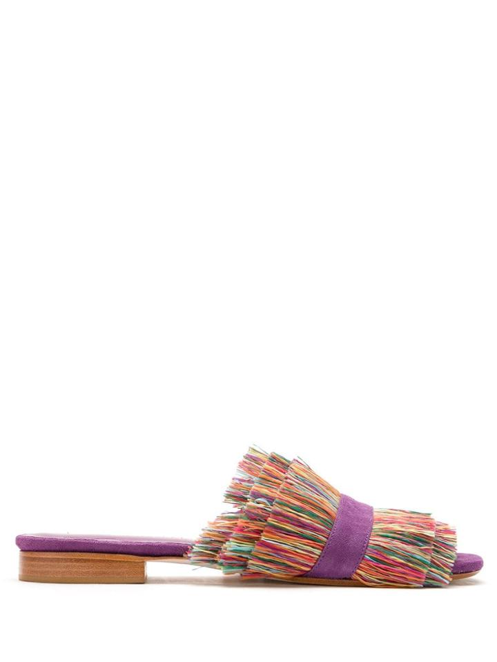 Sarah Chofakian Chantara Leather Mules - Multicolour