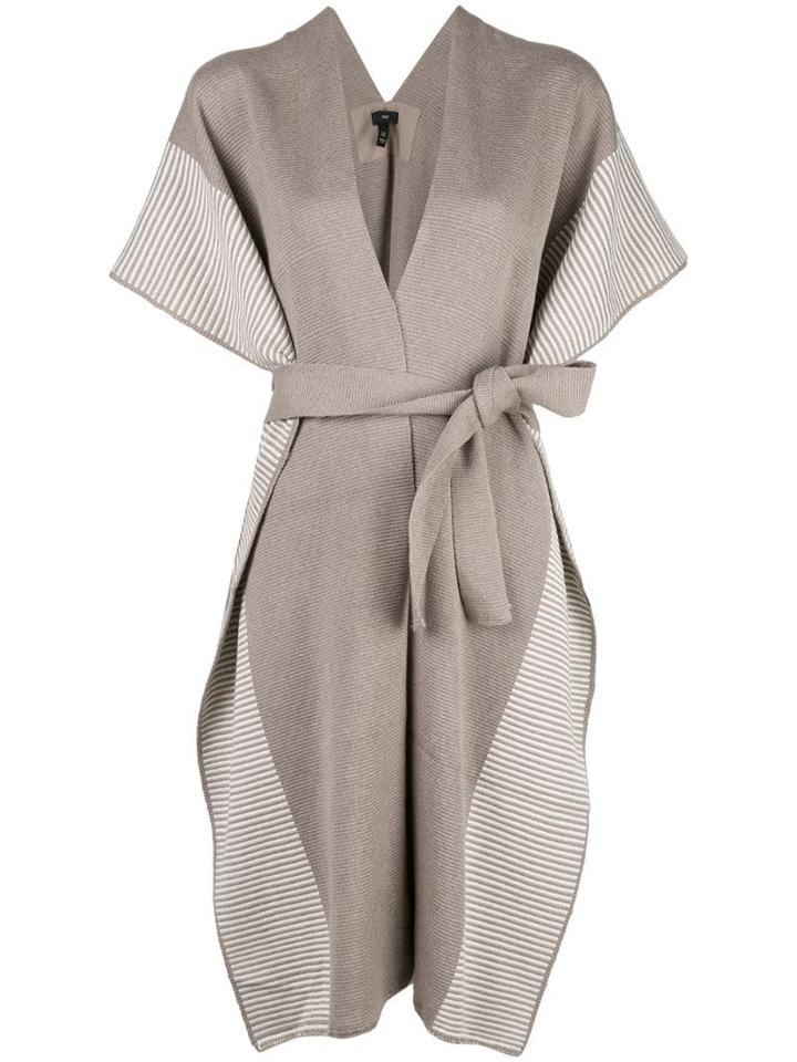 Voz Belted Cardi-coat - Brown