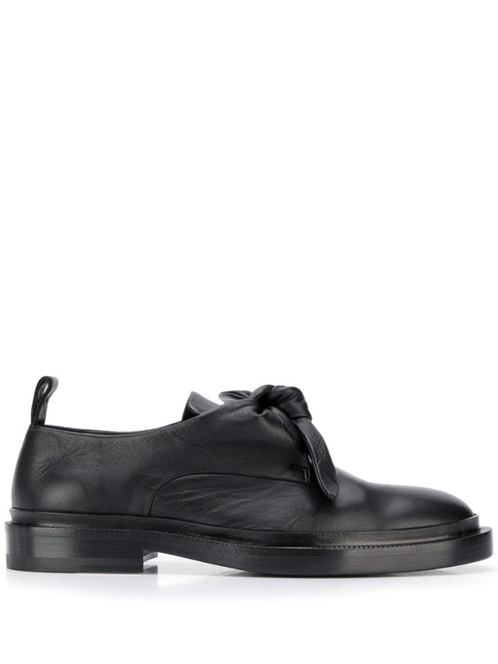 Jil Sander Bow Loafers - Black