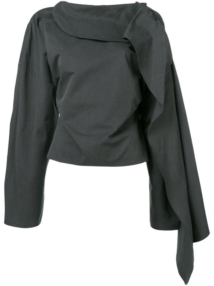 A.w.a.k.e. Mode Structured Blouse - Grey