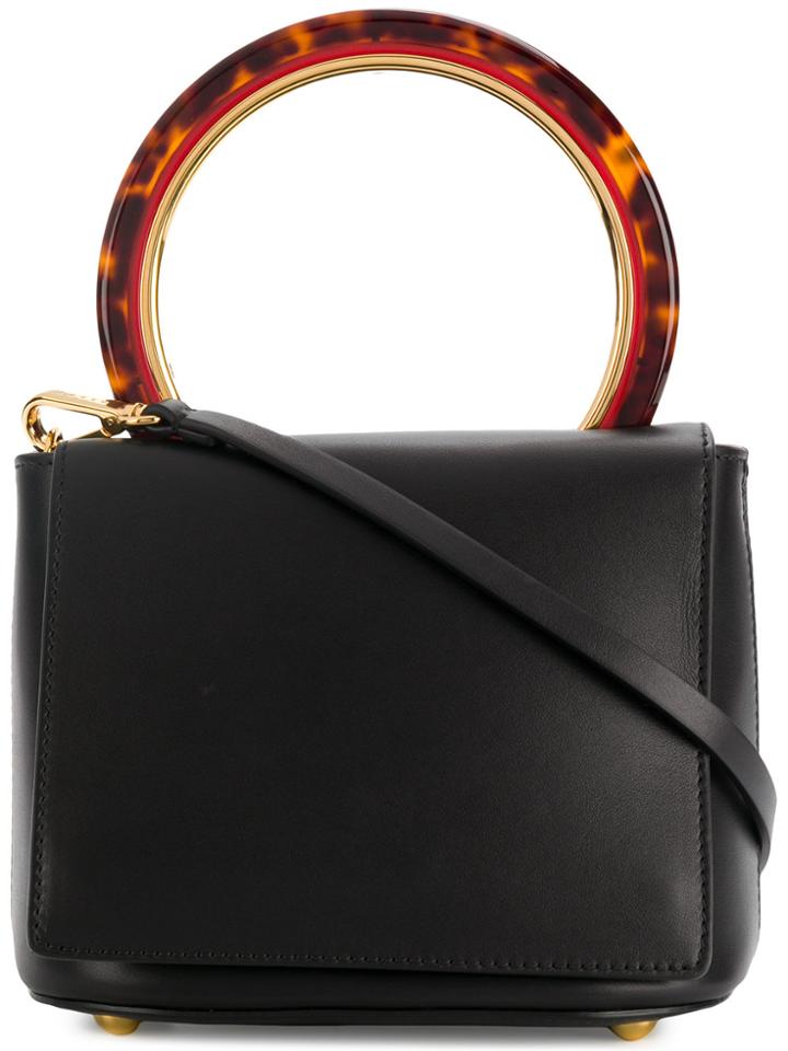 Marni Tortoiseshell Handle Bag - Black