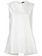 Joseph - Longline Tank Top - Women - Polyurethane/acetate/viscose - 40, White, Polyurethane/acetate/viscose