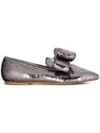 Polly Plume Sequin Embellished Loafers - Metallic