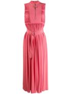 Cédric Charlier Sleeveless Belted Maxi Dress - Pink