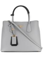 Prada Double Bag Shopper - Grey