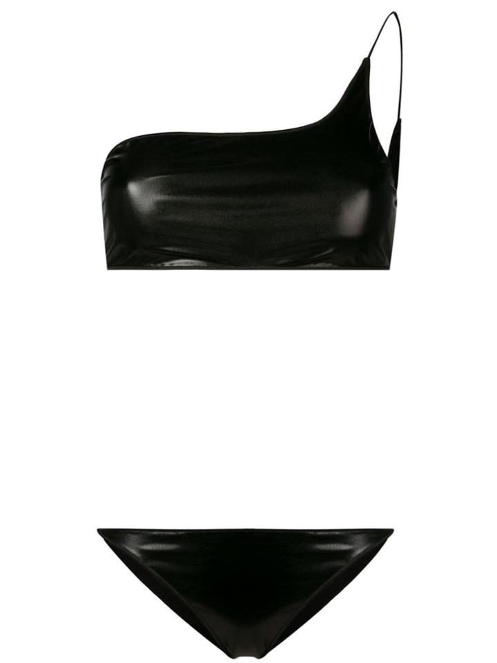 Oseree One-shoulder Bikini - Black