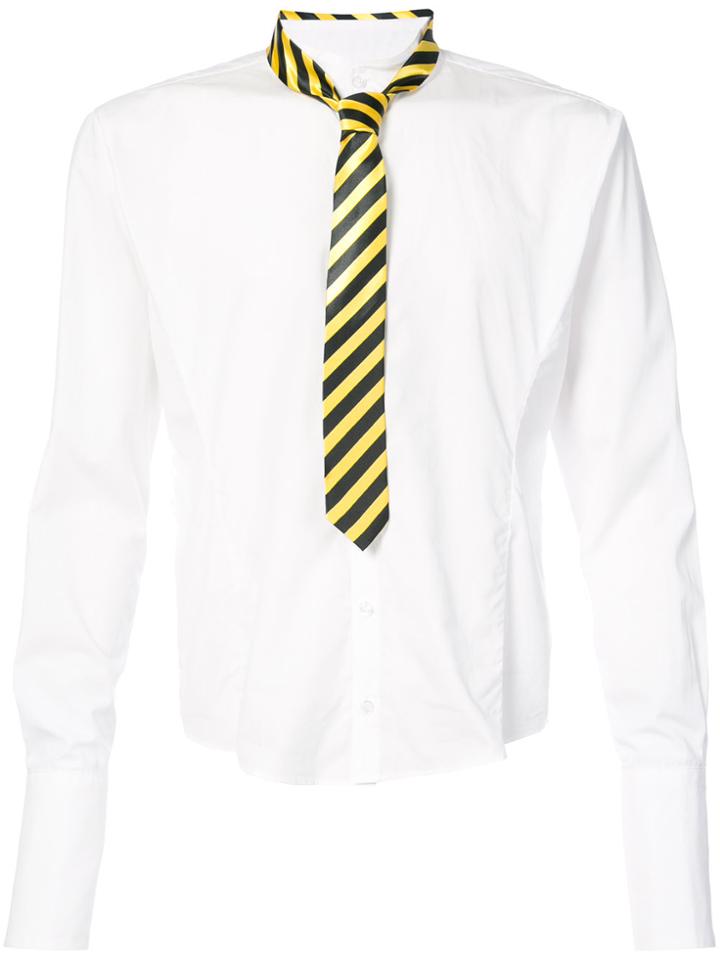 Charles Jeffrey Loverboy Fitted Tie Shirt - White