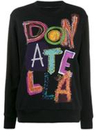 Versace Donatella Versace Embellished Sweatshirt - Black