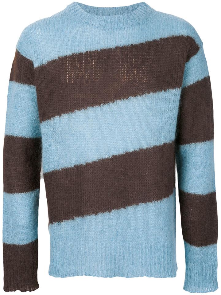 Marni - Striped Sweater - Men - Polyamide/mohair/wool - 50, Blue, Polyamide/mohair/wool