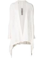 Rick Owens Asymmetric Cardigan, Women's, Size: S, White, Linen/flax