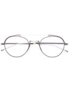 Thom Browne Eyewear Black Iron & Silver Glasses