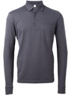 Aspesi Longsleeved Polo Shirt, Men's, Size: L, Grey, Cotton