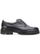 Salvatore Ferragamo Stretch Panel Loafers - Black