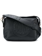 Dkny Logo Cross-body Satchel - Black