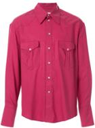 Ernest W. Baker Pointed Collar Western Shirt - Pink