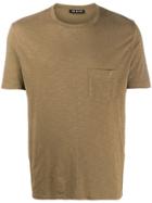 Neil Barrett Plain Chest-pocket T-shirt - Brown