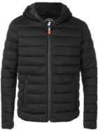 Save The Duck Quilted Hooded Jacket - Black