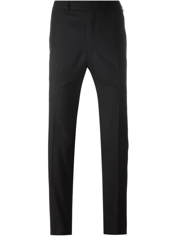 Fashion Clinic Tailored Trousers, Men's, Size: 52, Black, Silk/viscose/wool