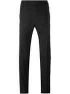 Fashion Clinic Tailored Trousers, Men's, Size: 52, Black, Silk/viscose/wool