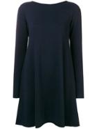 Apuntob Cashmere Flared Dress - Blue