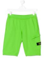 Stone Island Junior - Track Shorts - Kids - Cotton - 14 Yrs, Green