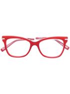 Max Mara Square Frame Glasses - Red