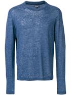 Woolrich Long-sleeve Fitted Sweater - Blue