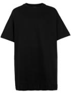 Juun.j Embroidered Hem T-shirt, Size: Small, Black, Cotton/polyester
