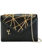 Savas 'stephanie' Crossbody Bag, Women's, Black, Leather/brass