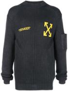 Off-white 'teenager' Printed Jumper - Grey