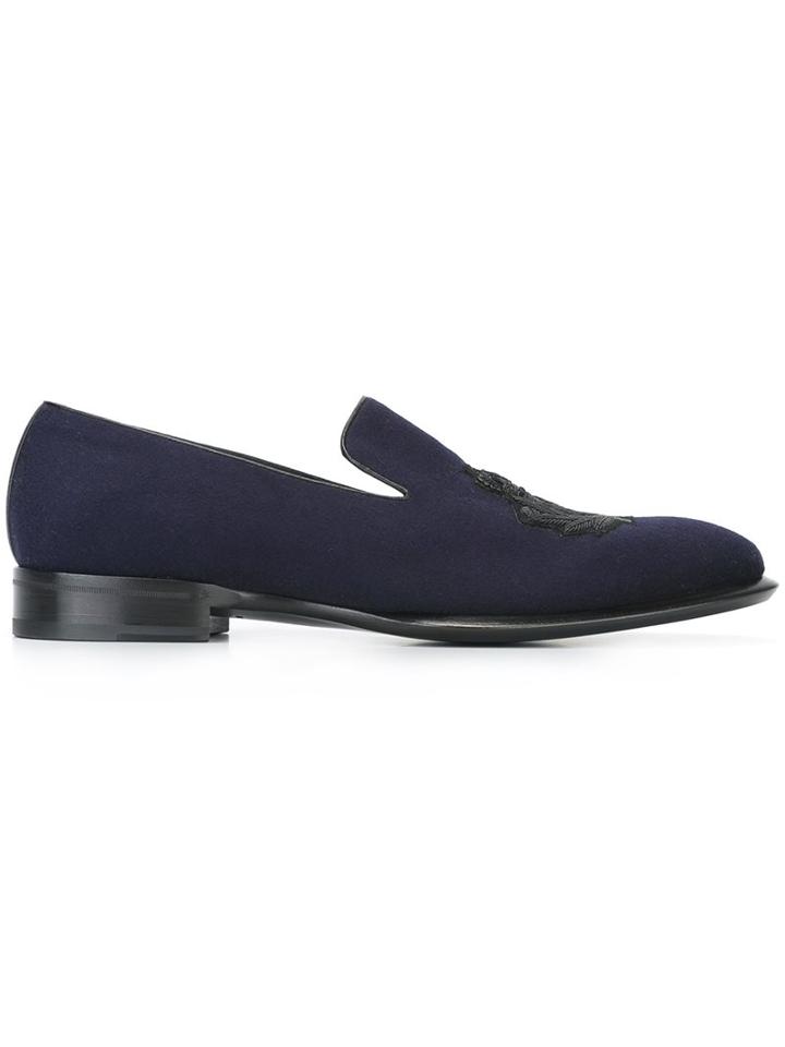Alexander Mcqueen Skull Badge Slippers