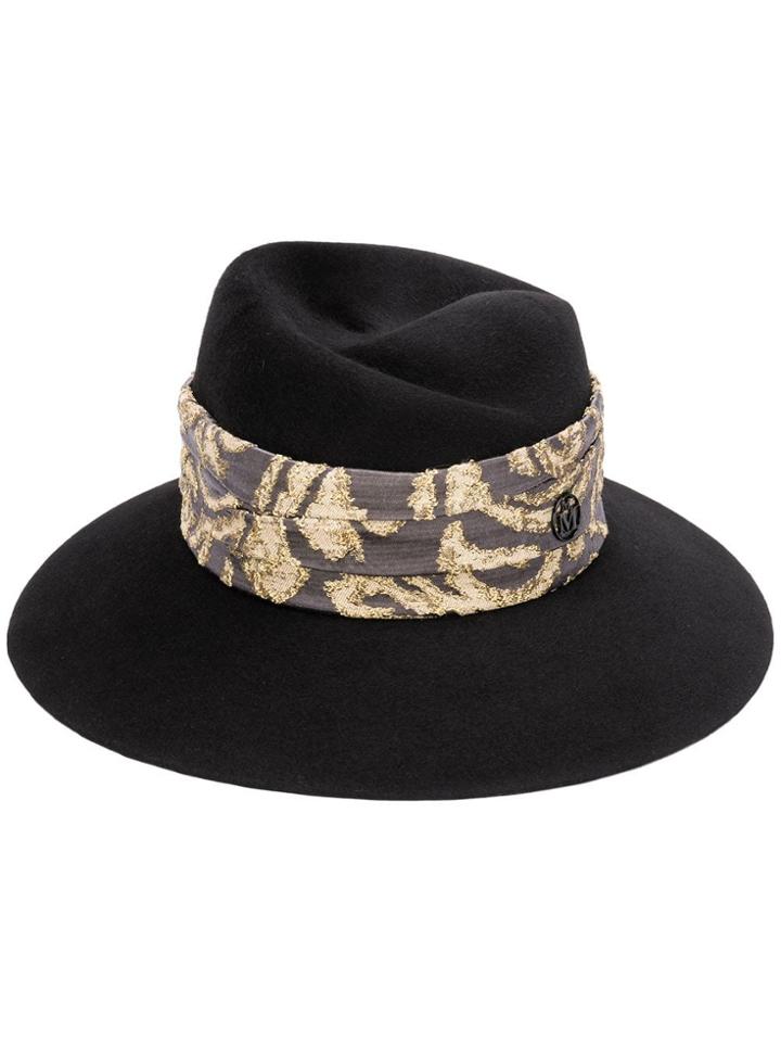 Maison Michel Virginie Fedora - Black