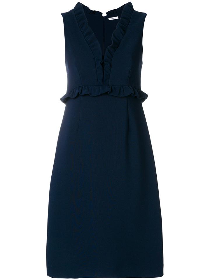 P.a.r.o.s.h. Ruffled Trimmed Dress - Blue