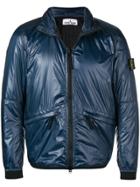 Stone Island Metallic Padded Jacket - Blue